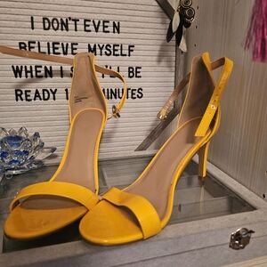 Yellow Strappy Heels